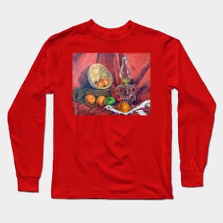 Still Life With Oil Lamp Long Sleeve T-Shirt